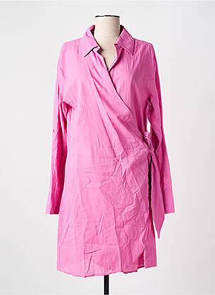 Robe mi-longue manches longues manches longues rose CYELL femme