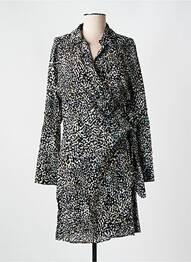 Robe mi-longue manches longues manches longues noir CYELL femme