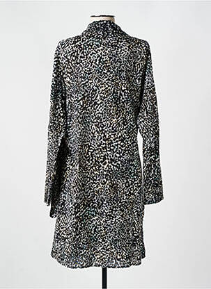Robe mi-longue manches longues manches longues noir CYELL femme