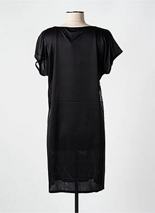 Robe de plage coupe fluide noir MIRADONNA femme