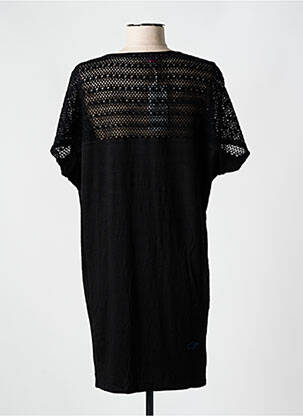 Tunique manches courtes col v noir MIRADONNA femme
