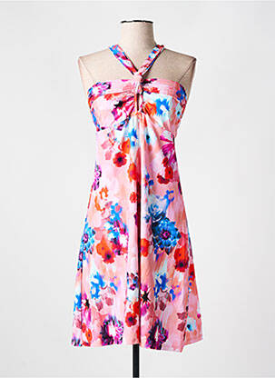 Robe courte sans manche sans manche rose CYELL femme