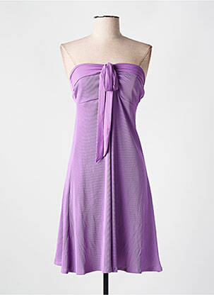 Robe courte sans manche sans manche violet CYELL femme