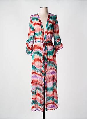 Veste kimono légère et transparente rouge CYELL femme