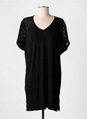 Tunique manches courtes noir MIRADONNA pour femme seconde vue