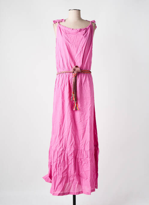 Robe longue sans manche sans manche rose CYELL femme