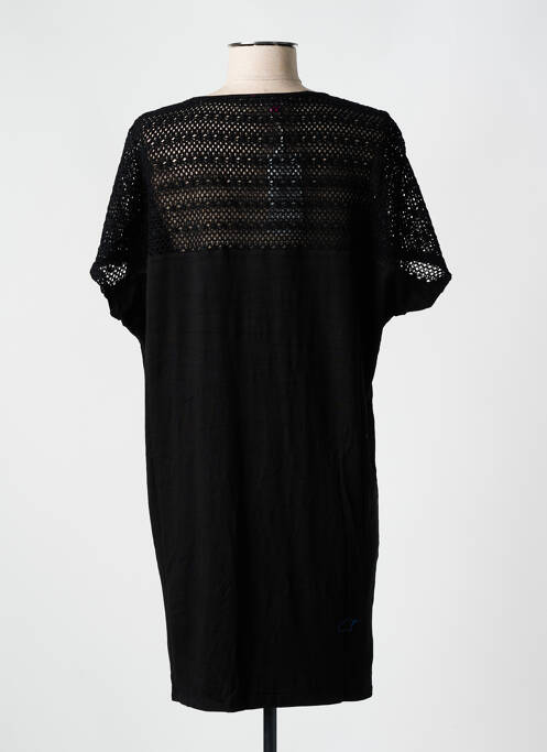 Tunique manches courtes col v noir MIRADONNA femme