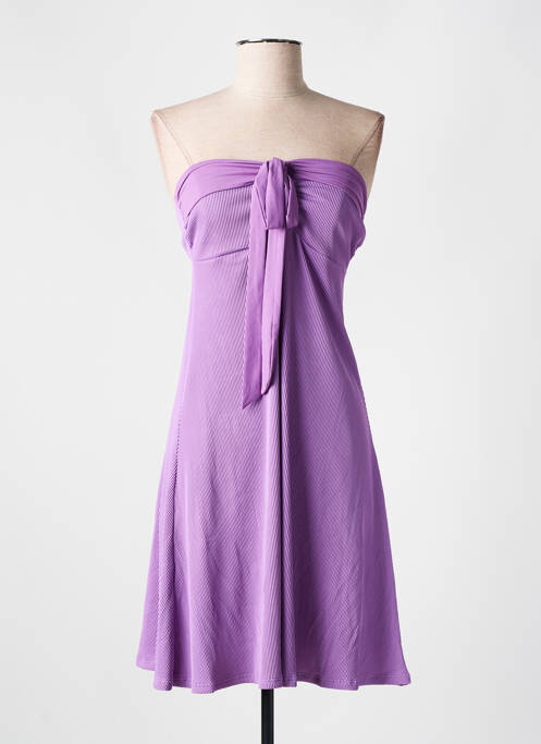 Robe courte violet CYELL pour femme