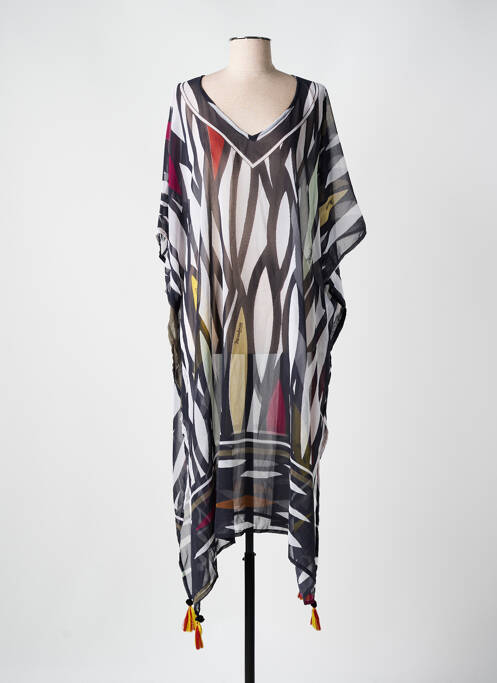 Robe de plage noir MIRADONNA pour femme