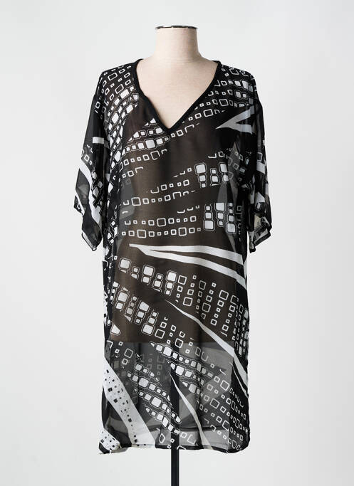 Robe de plage noir MIRADONNA pour femme