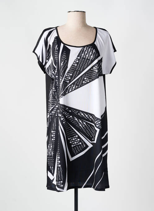 Robe de plage noir MIRADONNA pour femme