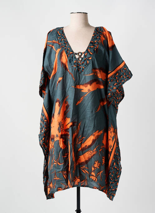 Robe de plage orange MIRADONNA pour femme