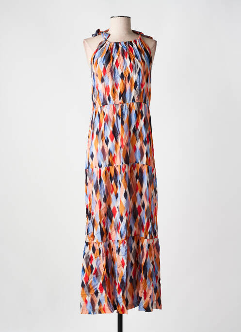 Robe longue orange CYELL pour femme