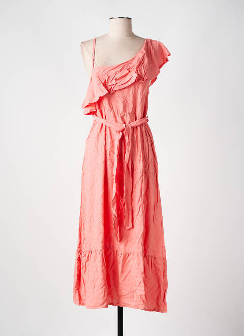 Robe mi-longue orange CYELL pour femme