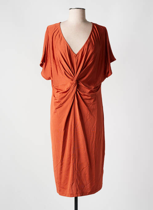 Robe mi-longue orange CYELL pour femme