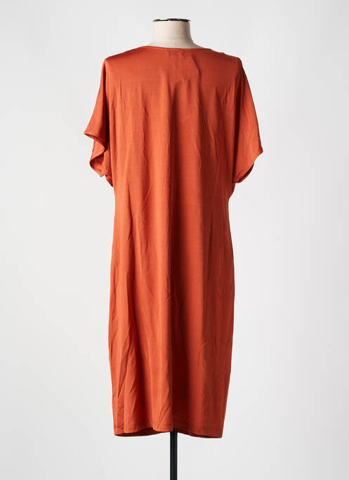 Robe mi-longue orange CYELL pour femme