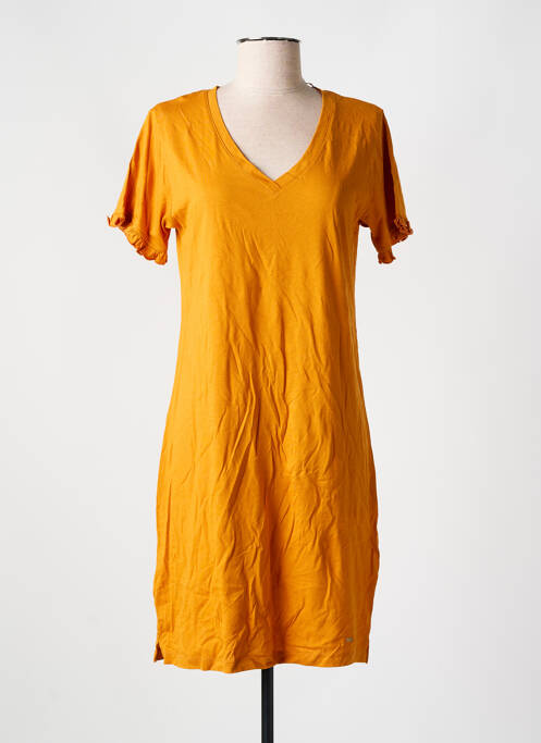 Robe mi-longue orange CYELL pour femme