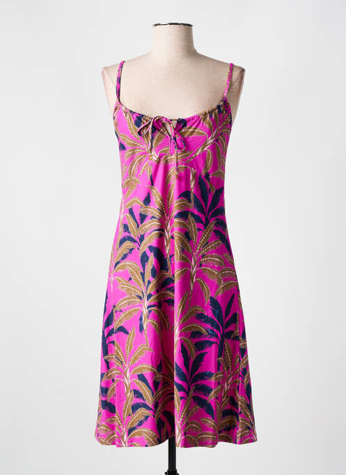 Robe mi-longue rose CYELL pour femme