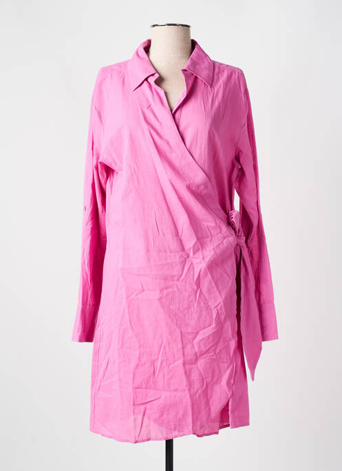 Robe mi-longue rose CYELL pour femme