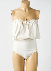 Maillot de bain 1 pièce blanc CYELL pour femme seconde vue