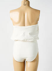 Maillot de bain 1 pièce blanc CYELL pour femme seconde vue