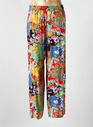 Pantalon droit taille élastique vert CYELL femme