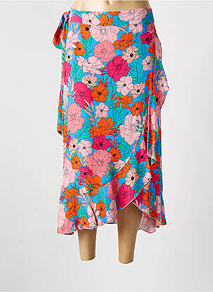 Jupe longue imprimé fantaisie bleu CYELL femme