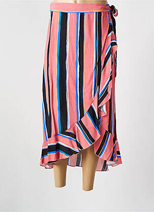 Jupe longue imprimé fantaisie rose CYELL femme