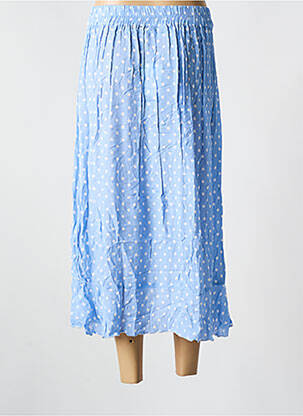 Jupe longue imprimé fantaisie bleu CYELL femme