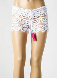 Short coupe droite blanc PILYQ femme