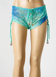 Short coupe droite bleu LULI FAMA femme