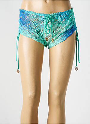Short coupe droite bleu LULI FAMA femme