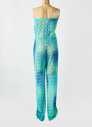 Combi-pantalon coupe fluide sans manche bleu LULI FAMA femme