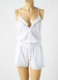 Combishort coupe cintrée manches longues blanc PHAX femme