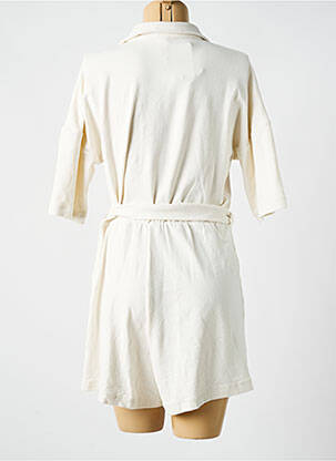 Combishort fermeture boutonnée sur le devant manches courtes blanc CYELL femme