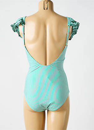 Maillot de bain 1 pièce imprimé fantaisie vert CYELL femme