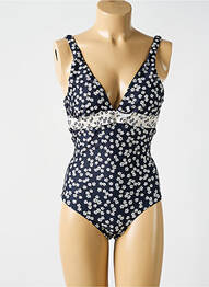 Maillot de bain 1 pièce imprimé fantaisie noir CYELL femme