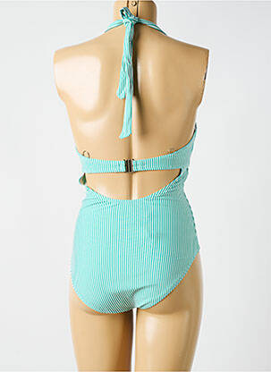 Maillot de bain 1 pièce imprimé fantaisie vert CYELL femme