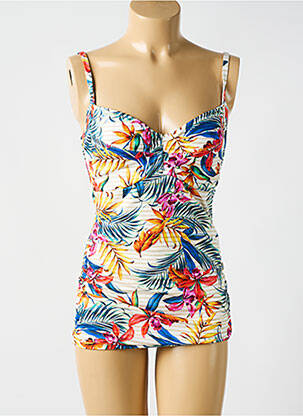 Top de bain imprimé fantaisie bleu CYELL femme