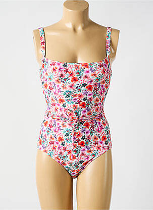 Maillot de bain 1 pièce imprimé fantaisie rouge CYELL femme