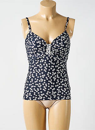Top de bain haut soutien-gorge emboitant noir CYELL femme