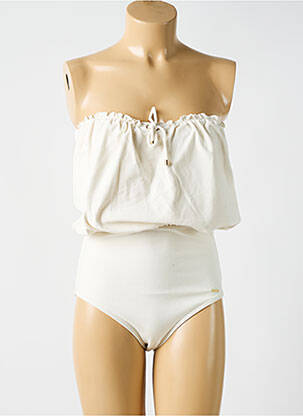 Maillot de bain 1 pièce blanc CYELL femme
