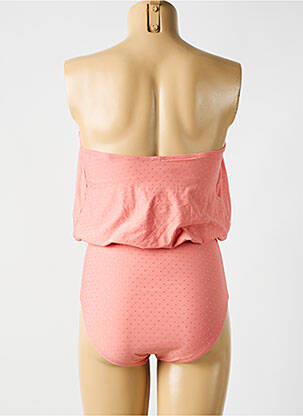 Maillot de bain 1 pièce imprimé fantaisie rose CYELL femme
