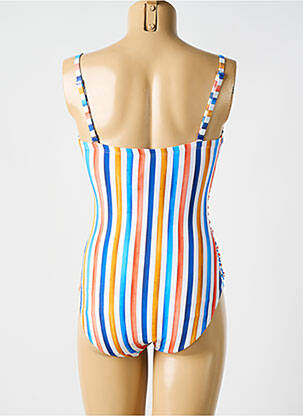 Maillot de bain 1 pièce imprimé fantaisie bleu CYELL femme