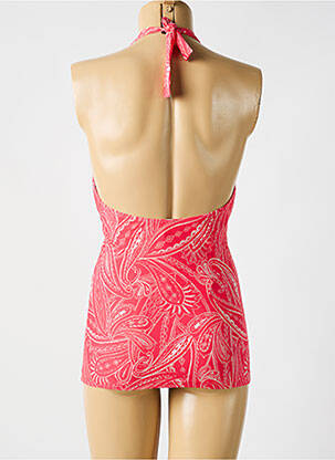 Top de bain imprimé fantaisie rouge CYELL femme