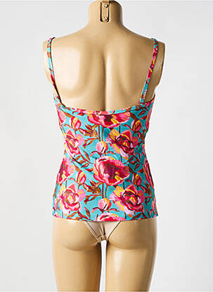 Top de bain imprimé fantaisie bleu CYELL femme