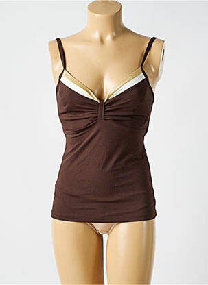 Top de bain marron CYELL pour femme