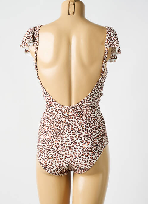 Maillot de bain 1 pièce beige CYELL pour femme