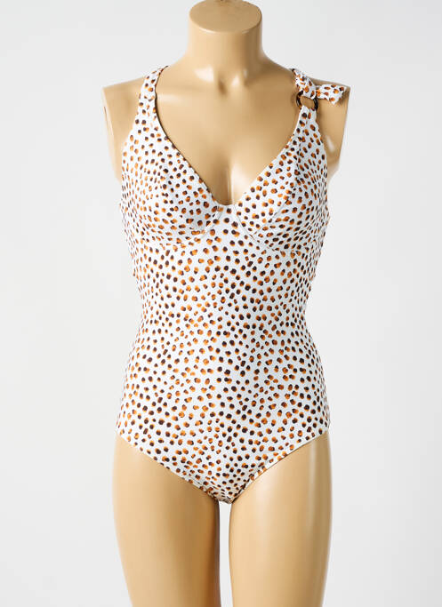 Maillot de bain 1 pièce beige CYELL pour femme