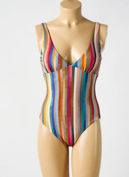 Maillot de bain 1 pièce bleu CYELL pour femme